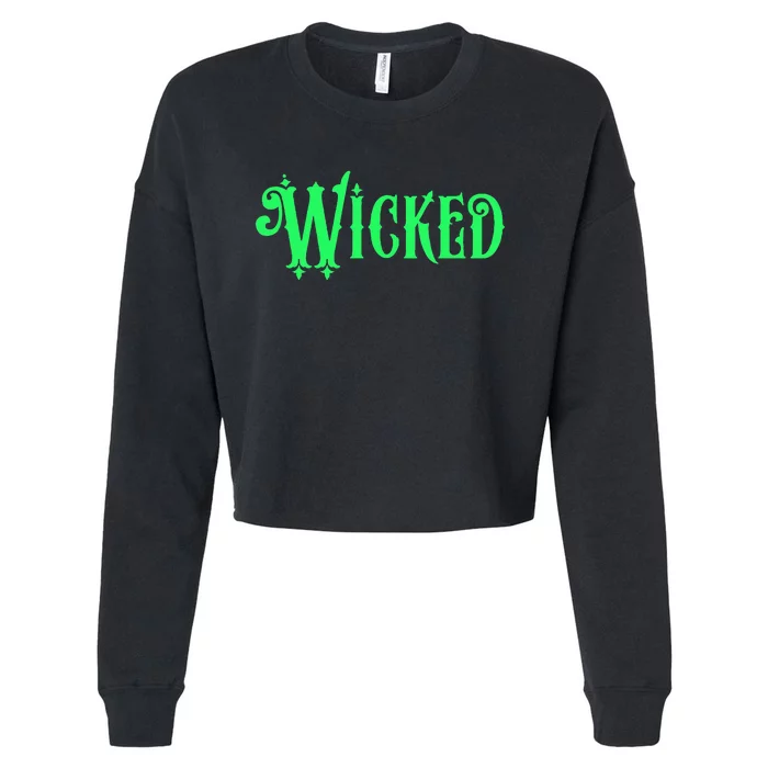 Wicked Halloween Cropped Pullover Crew