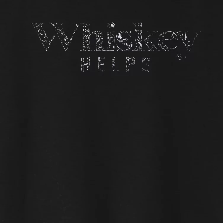 Whiskey Helps Women's Crop Top Tee