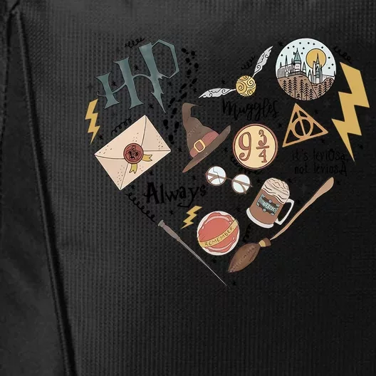 Witch Heart Wizard Lover Magical Trending Gift Idea City Backpack