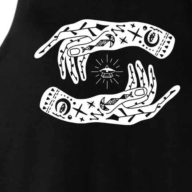 Witch Hands Wicca Pagan Witchcraft Witchy Ladies Tri-Blend Wicking Tank