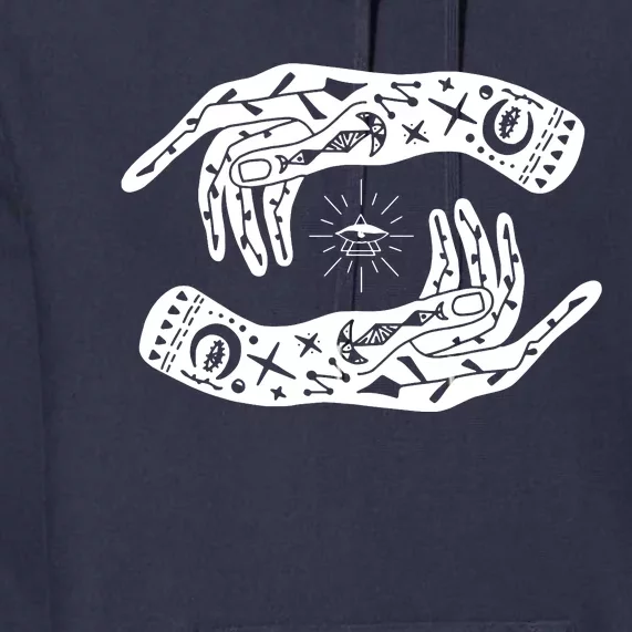 Witch Hands Wicca Pagan Witchcraft Witchy Premium Hoodie