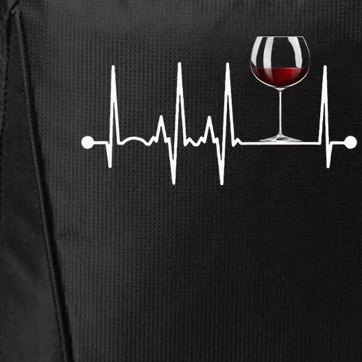 Wine Heartbeat Wine Drinker Lover Tasting Gift Wine Glass City Backpack