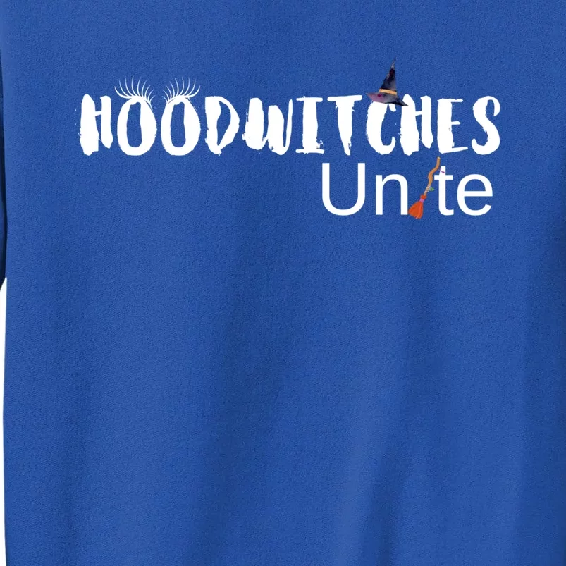 Wo Hood Witches Unite Funny Halloween Witch Costume Gift Tall Sweatshirt