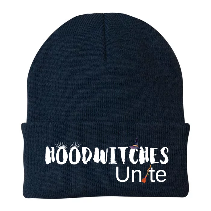 Wo Hood Witches Unite Funny Halloween Witch Costume Gift Knit Cap Winter Beanie