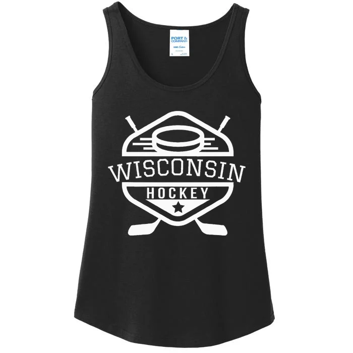 Wisconsin Hockey Ladies Essential Tank