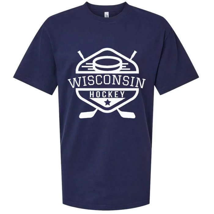 Wisconsin Hockey Sueded Cloud Jersey T-Shirt