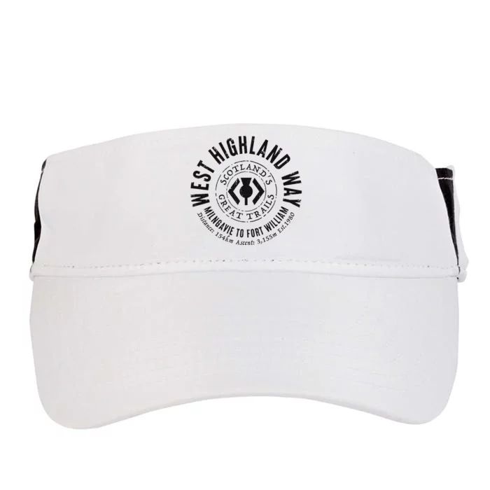 West Highland Way Scotland Great Hikes Adult Drive Performance Visor