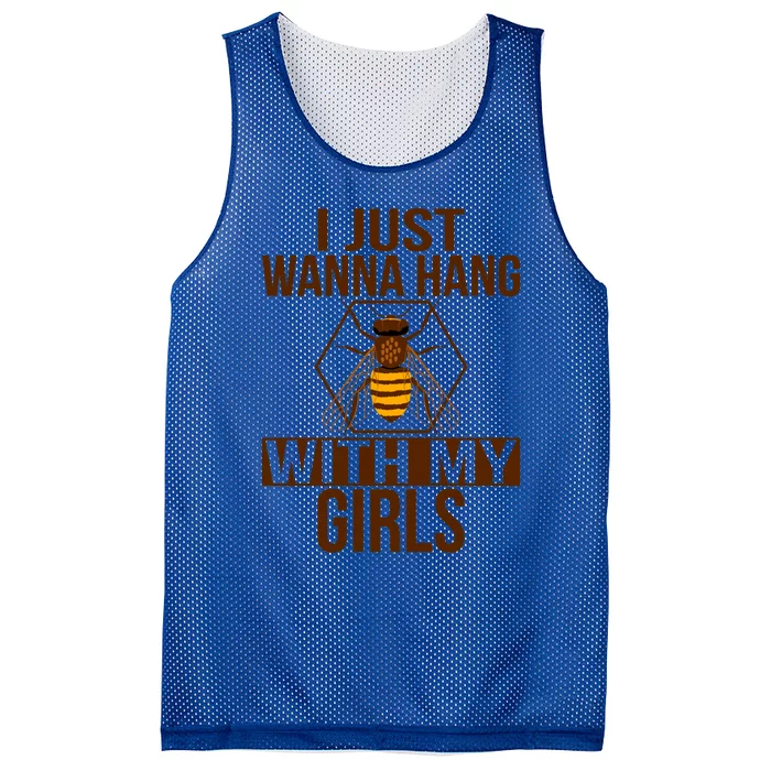 Wanna Hang With My Beekeeper Apiarist Beekeeping Gift Mesh Reversible Basketball Jersey Tank