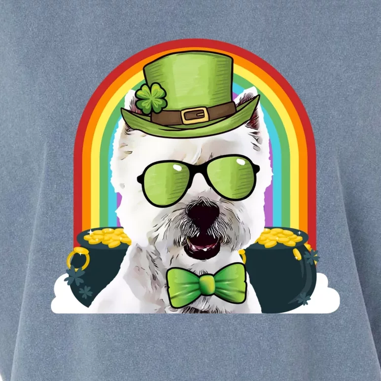 West Highland White Terrier Dog Funny St Patricks Day Gift Garment-Dyed Women's Muscle Tee