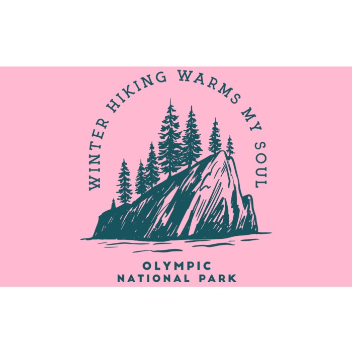 Winter Hiking Warms My Soul Washington State Bumper Sticker