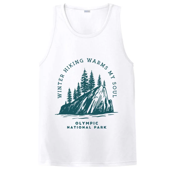 Winter Hiking Warms My Soul Washington State Performance Tank