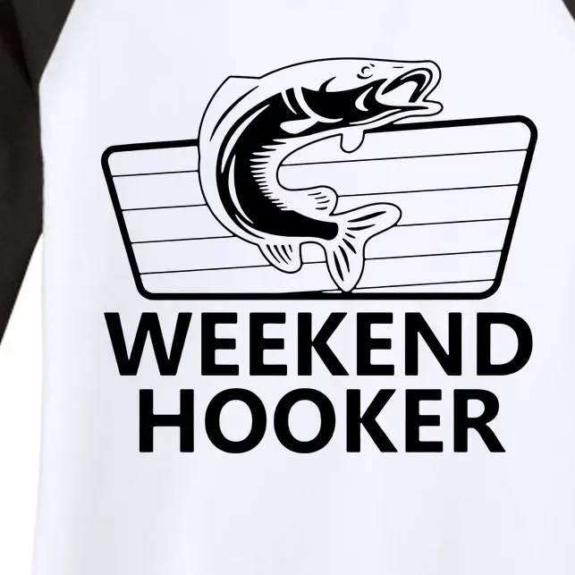 Weekend Hooker Women's Tri-Blend 3/4-Sleeve Raglan Shirt