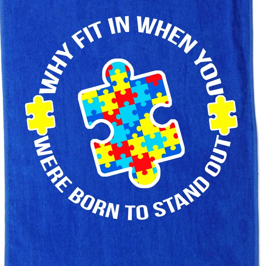 Why Fit In Autism Awareness Platinum Collection Golf Towel