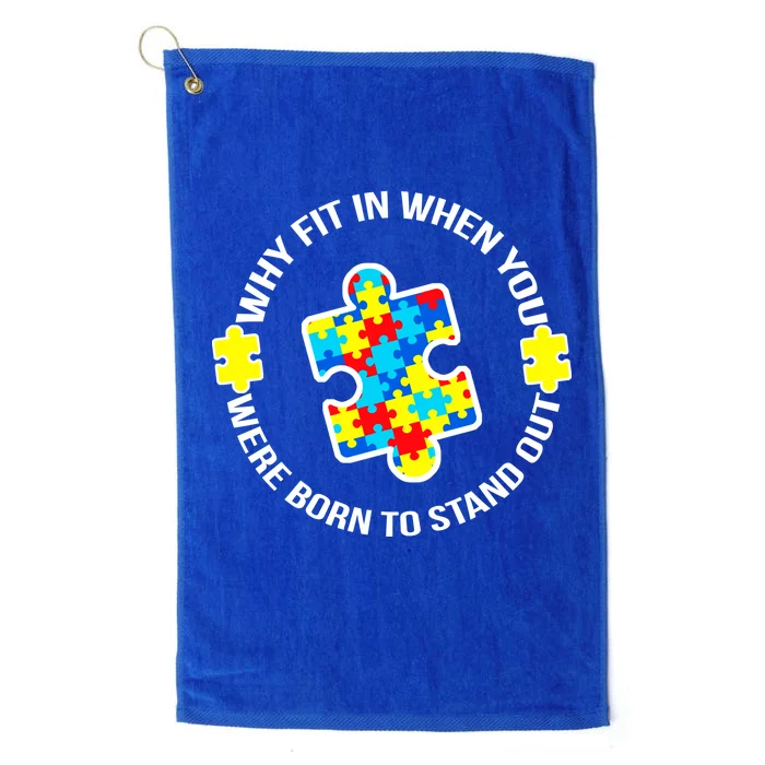 Why Fit In Autism Awareness Platinum Collection Golf Towel