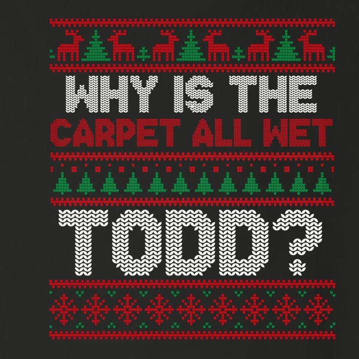 Why Is the Carpet All Wet Todd? Funny Christmas Toddler Long Sleeve Shirt