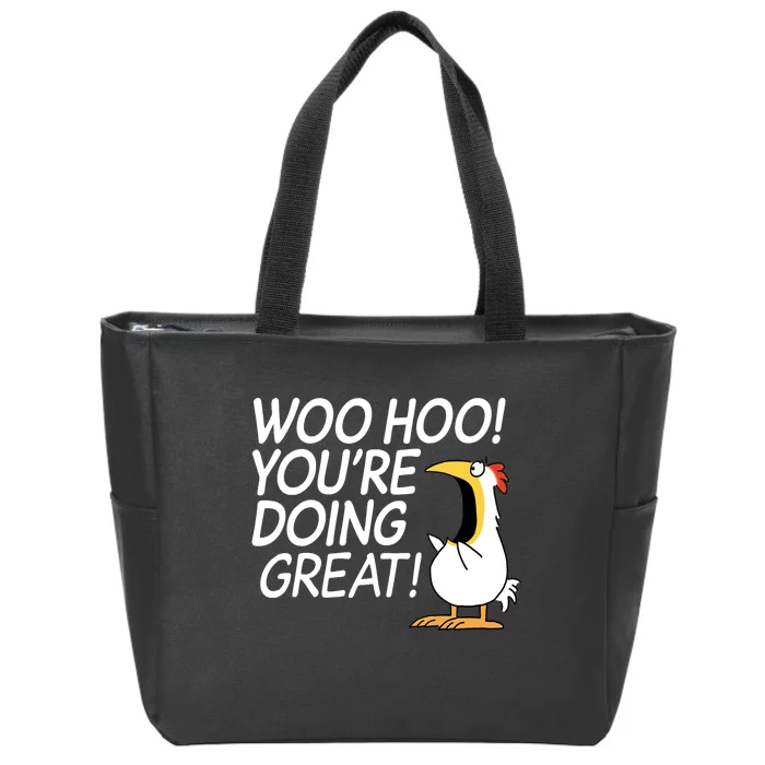 Woo Hoo You’re Doing Great Tank Top Zip Tote Bag