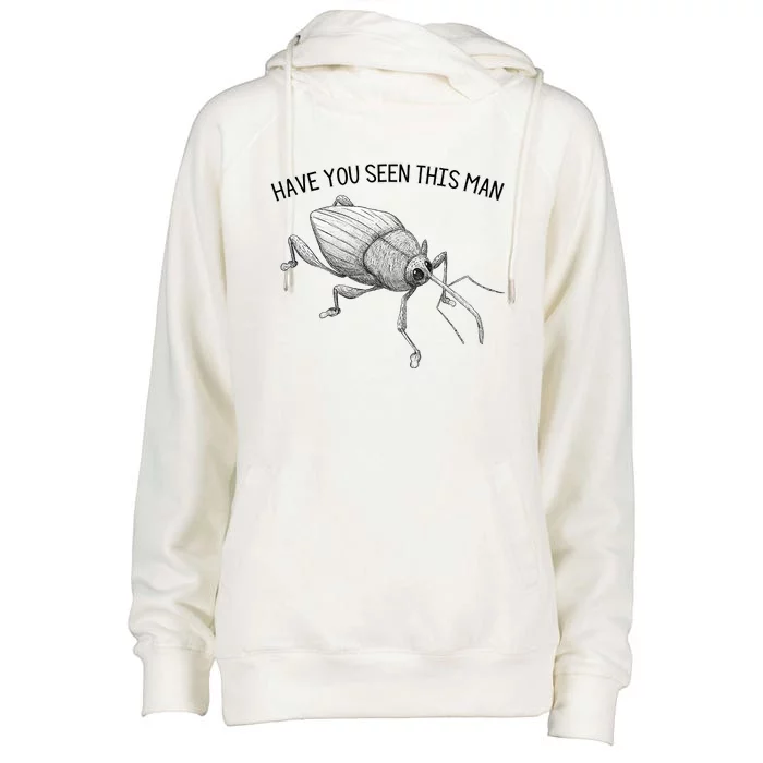 Weevil Have You Seen This Man Womens Funnel Neck Pullover Hood