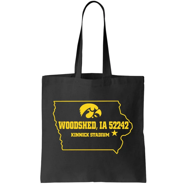 Woodshed Ia 52242 Kinnick Stadium Tote Bag