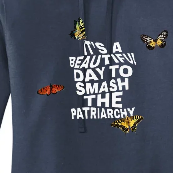 Womens It's A Beautiful Day To Smash The Patriarchy Quote Feminism Women's Pullover Hoodie