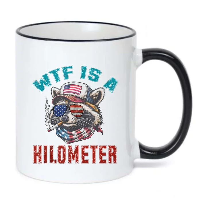 Wtf Is A Kilometer American Raccoon Black Color Changing Mug