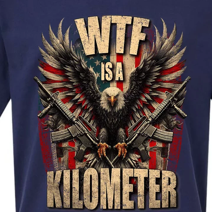 Wtf Is A Kilometer Eagle Badge American Signature Burger Sueded Cloud Jersey T-Shirt