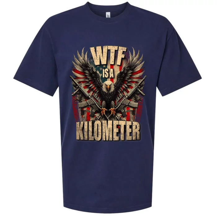 Wtf Is A Kilometer Eagle Badge American Signature Burger Sueded Cloud Jersey T-Shirt