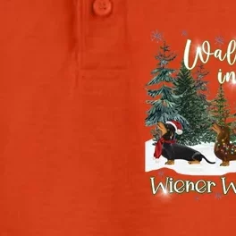 Walking In A Wiener Wonderland Dachshund Trio Gift Dry Zone Grid Performance Polo