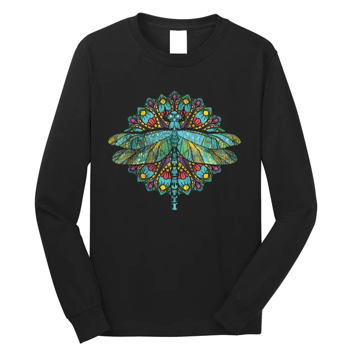 Wildlife Insect Animal Lover Hippie Gift Nature Dragonfly Long Sleeve Shirt