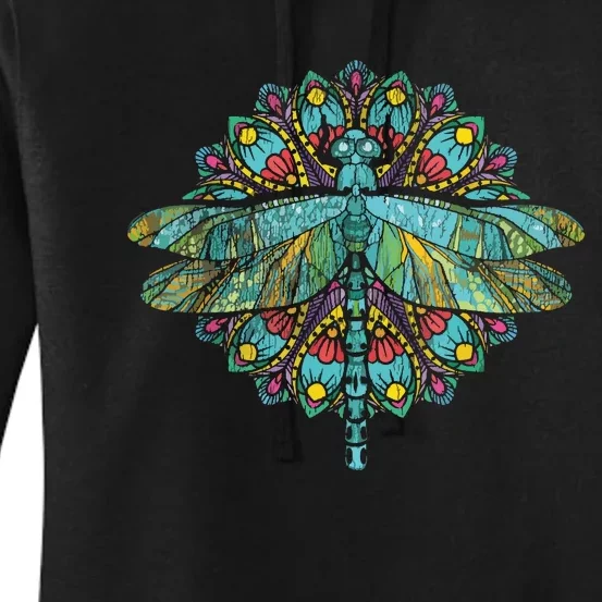 Wildlife Insect Animal Lover Hippie Gift Nature Dragonfly Women's Pullover Hoodie