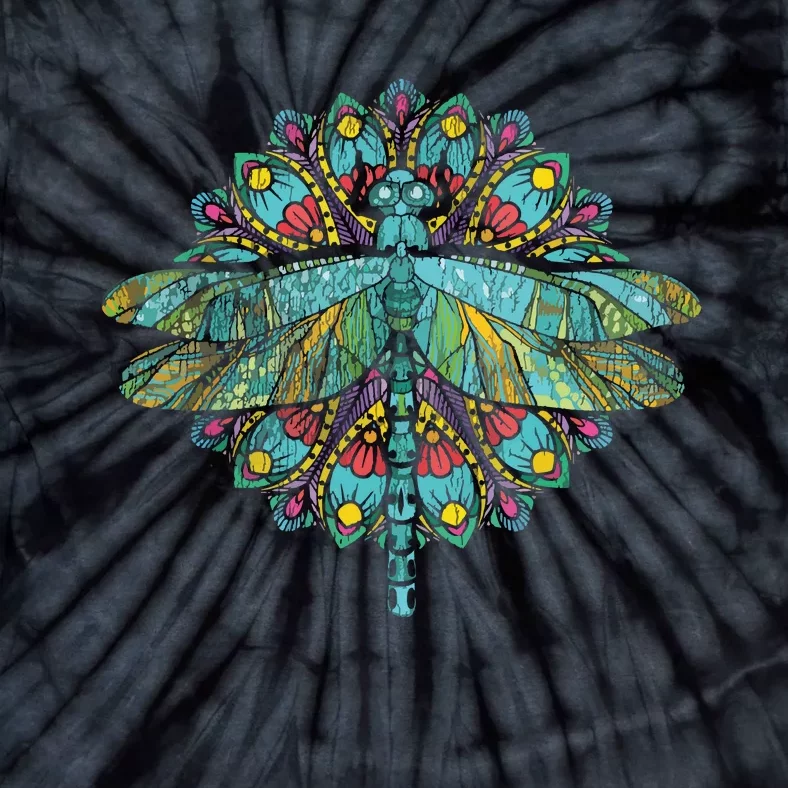 Wildlife Insect Animal Lover Hippie Gift Nature Dragonfly Tie-Dye T-Shirt