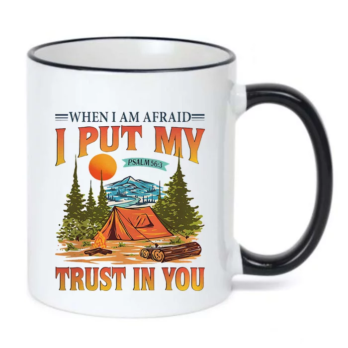 When IM Afraid I Put My Trust In You Black Color Changing Mug