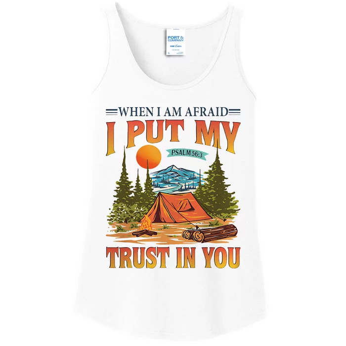 When IM Afraid I Put My Trust In You Ladies Essential Tank