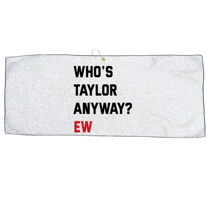 Who Is Anyway Ew Large Microfiber Waffle Golf Towel