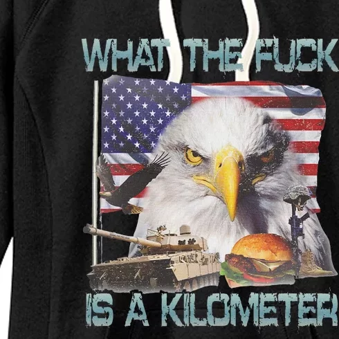 Wtf Is A Kilometer George Washington 4th Of July Women's Fleece Hoodie