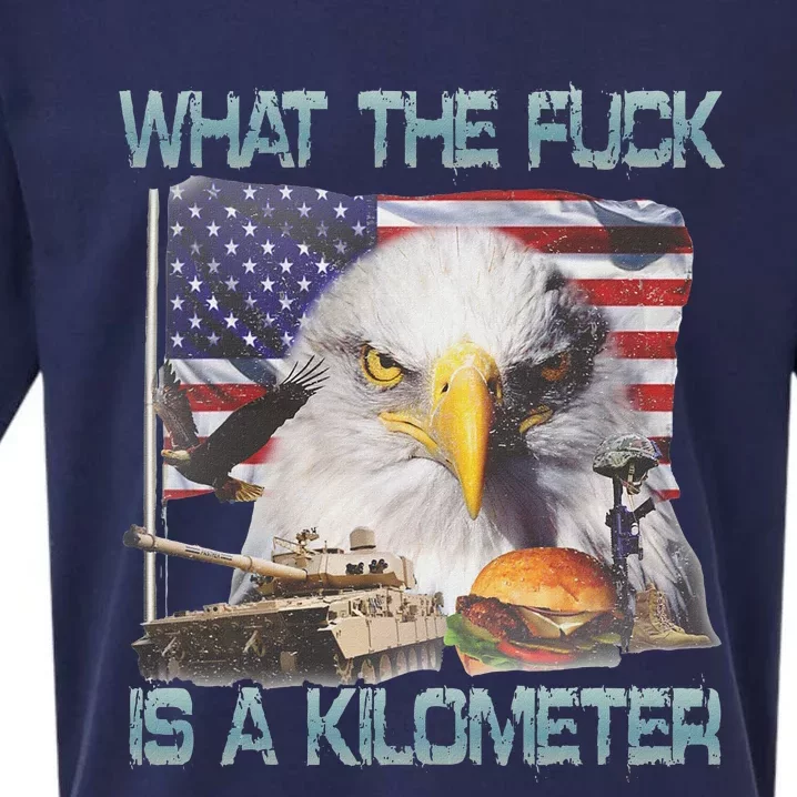 Wtf Is A Kilometer George Washington 4th Of July Sueded Cloud Jersey T-Shirt