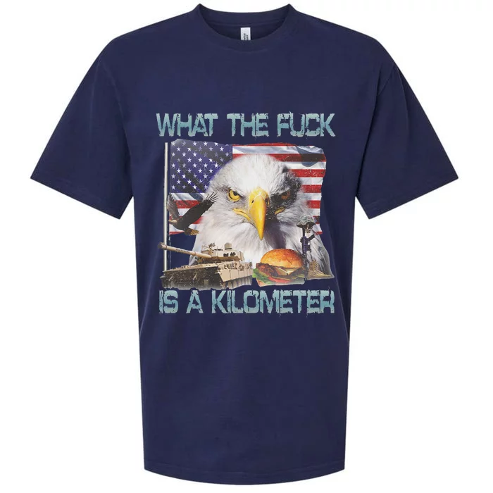 Wtf Is A Kilometer George Washington 4th Of July Sueded Cloud Jersey T-Shirt