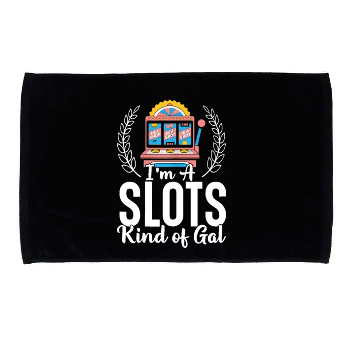 Wo I'm A Slots Kind Of Gal Slot Machine Casino Gambling Microfiber Hand Towel