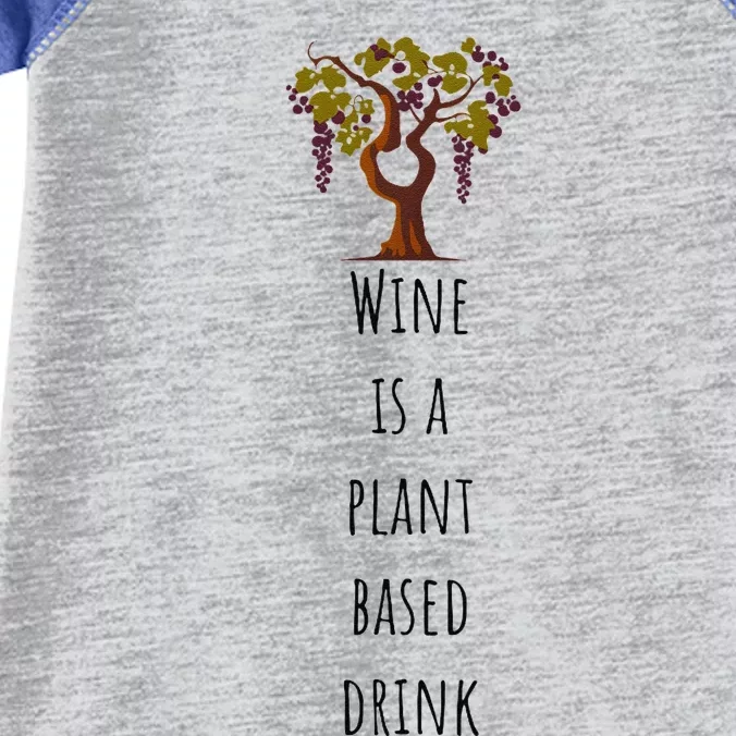 Wine Is A Plant Based Drink Infant Baby Jersey Bodysuit