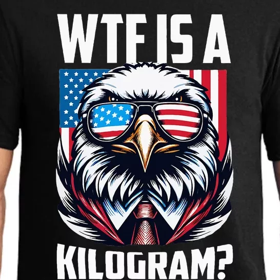 Wtf Is A Kilogram 4th Of July Patriotic Eagle Usa Flag Pajama Set