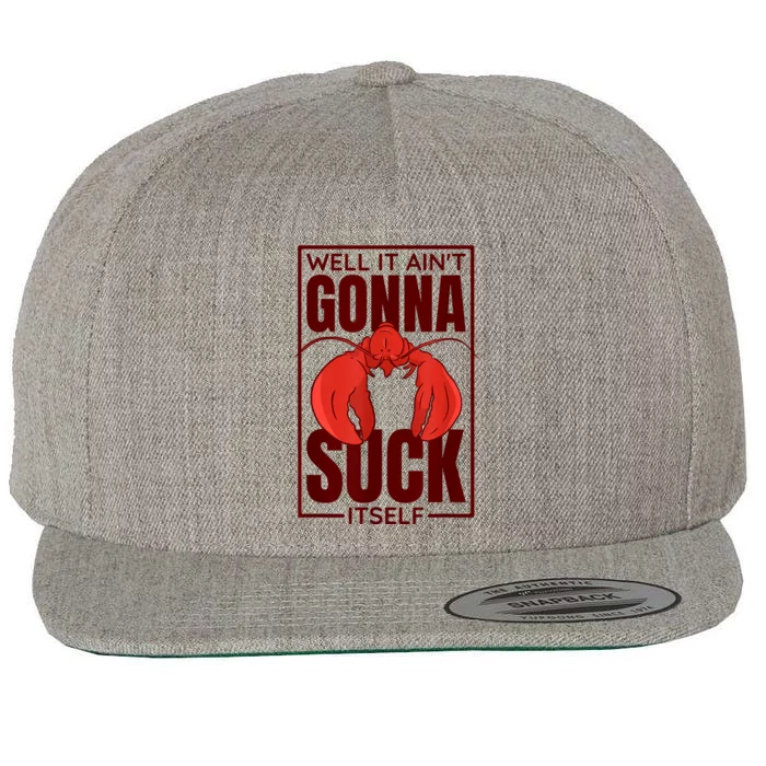 Well It AinT Gonna Suck Itself Cajun Crawfish Boil Vintage Wool Snapback Cap