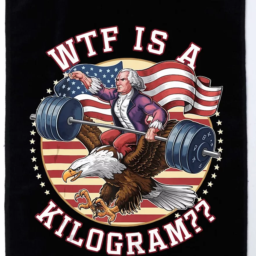 Wtf Is A Kilogram Funny 4th Of July Patriotic Eagle Usa Platinum Collection Golf Towel