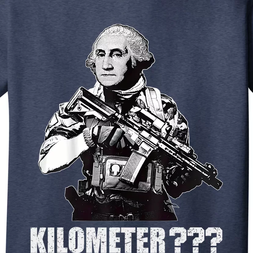 What Is A Kilometer George Washington Meme Funny 4th Of July T-Shirt