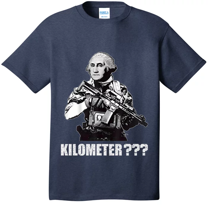 What Is A Kilometer George Washington Meme Funny 4th Of July T-Shirt