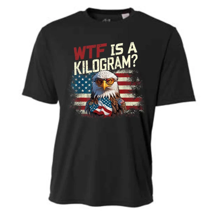 Wtf Is A Kilogram Funny 4th Of July Patriotic Eagle Usa Cooling Performance Crew T-Shirt