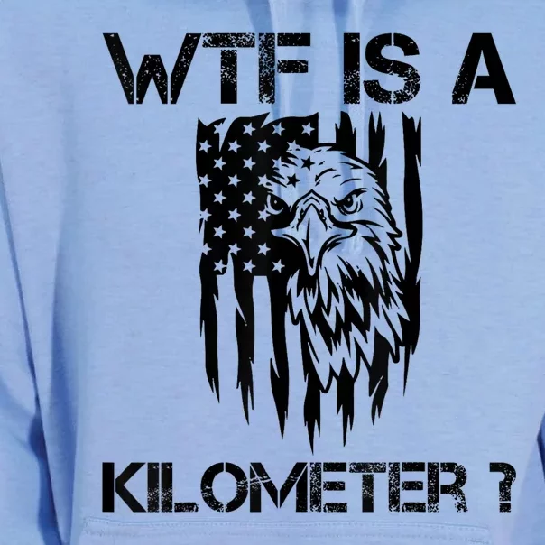 Wtf Is A Kilometer Eagle Badge American Signature Burger Unisex Surf Hoodie