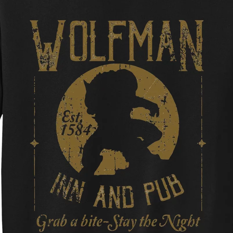 Wolfman Inn And Pub Distressed Tall Sweatshirt