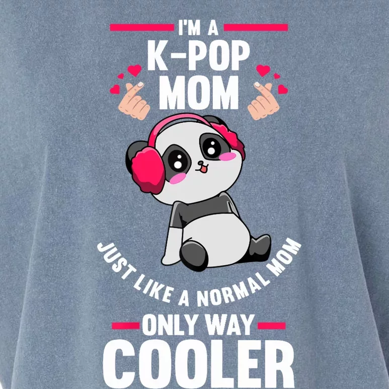 Wo I'm A KPop Mom KPop Mom Garment-Dyed Women's Muscle Tee