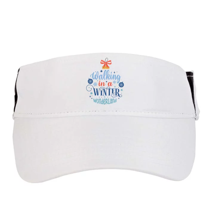 Walking In A Winter Wonderland Christmas Funny Xmas Holiday Gift Adult Drive Performance Visor