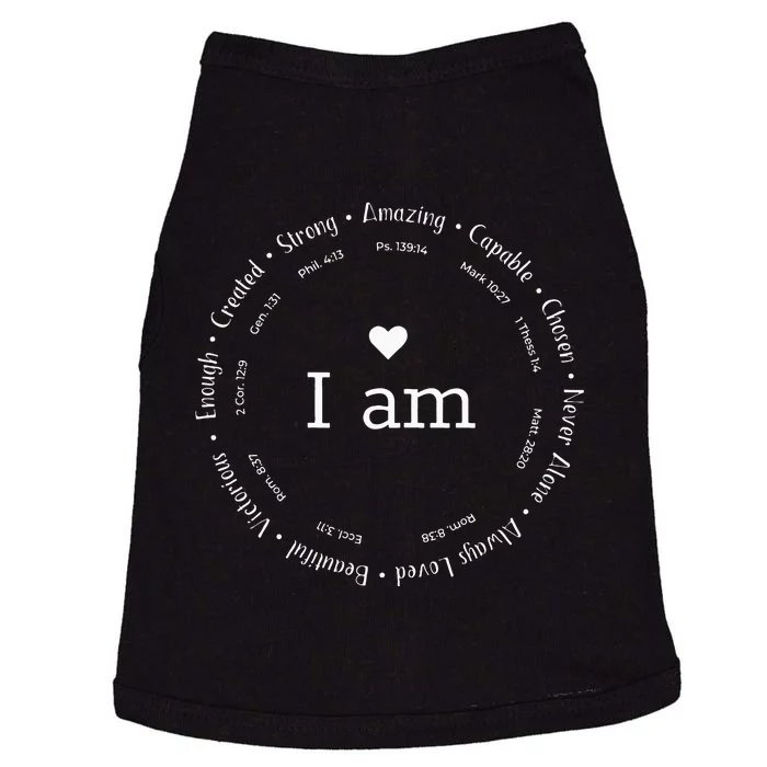 Womens I Am Circle Design Womens Positive Omens Affirmations Doggie Tank