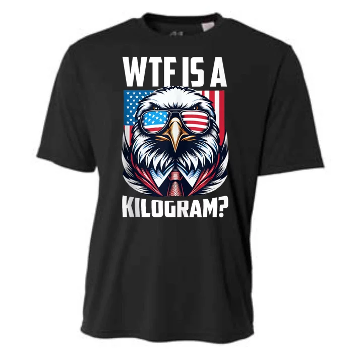 Wtf Is A Kilogram? 4th Of July Patriotic Eagle Usa Flag Cooling Performance Crew T-Shirt